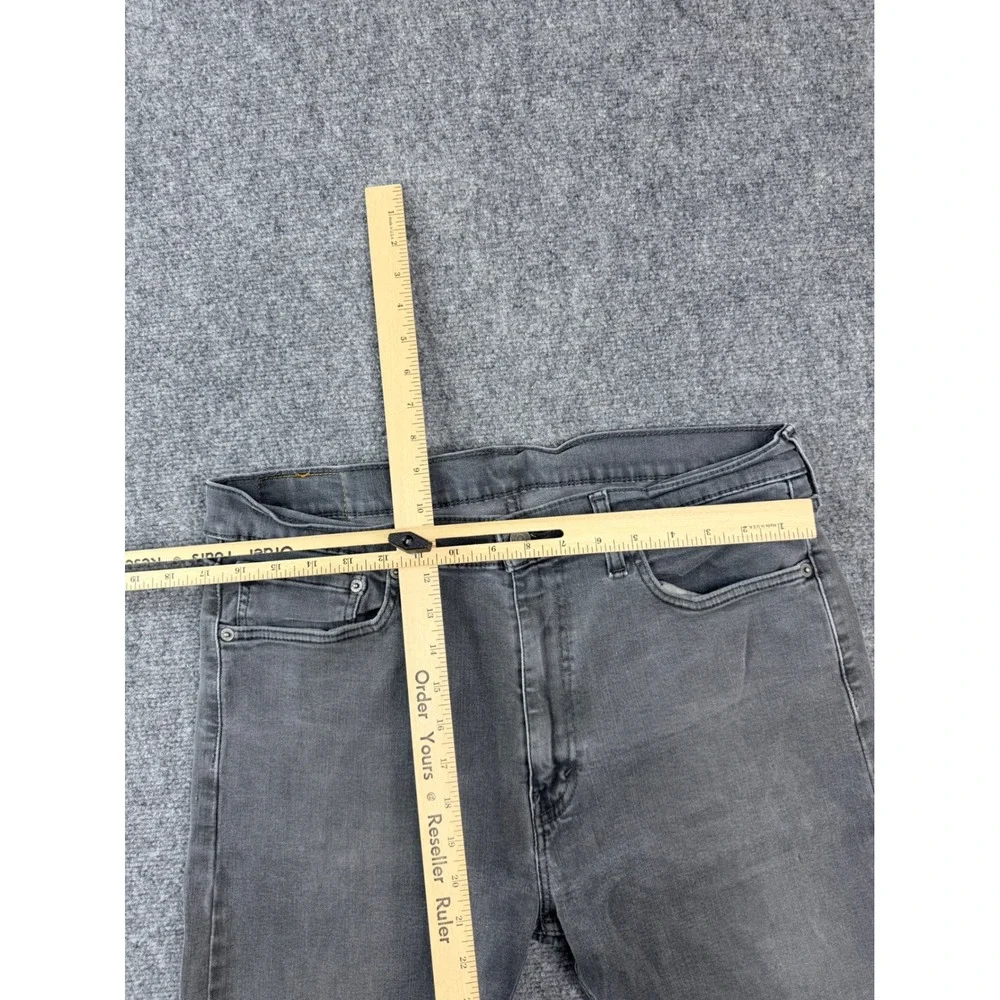 Levis 513 Slim‎ Straight Jeans Mens 36x30 Grey Denim Pants 08513-0786